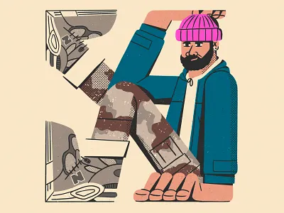 New Balance Adam all the pretty colors character fashion illustration nathan walker new balance shoes sneakers texture
