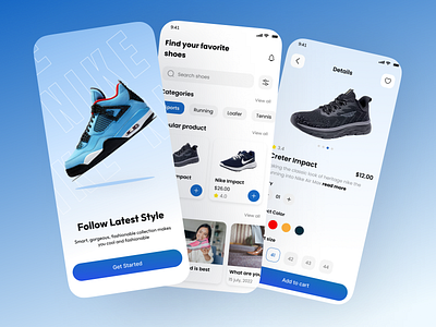 Shoes - Mobile App Concept design graphic design ui