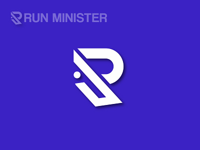 RUN MINISTER LOGO app best logo branding clean logo design flat logo graphic design illustration letter r logo logos minimal logo modern logo r logos run logo vector