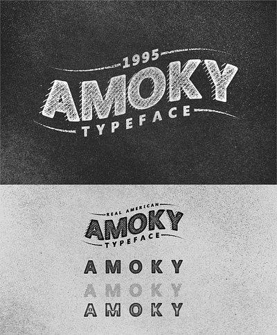 Amoky Typeface app branding design graphic design illustration logo typography ui ux vector