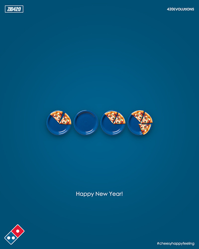 Welcome 2023 #Dominos Pizza 2023 advertising branding concept design conceptual creative ads creative concept creativity dominos graphic design minimalistic design new year 2023 pizza poster simple think different visualization welcome