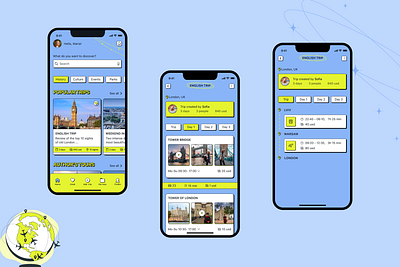 Travel planning app branding dailyui uxui app design ui uidail ux