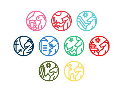 Provincial Logo's animal badge branding challenge design graphic design illustration logo monoline province redesign reimagine south african vector