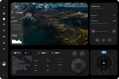 DJI Mavic Pro interface concept animation branding design graphic design illustration logo motion graphics ui ux vector