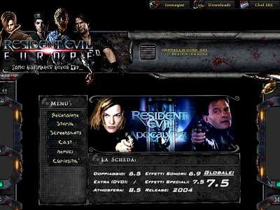 Resident Evil Europe ui