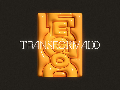Ego Transformado 3d art bubble ego ego transformado inflate poster transformed ego typography yellow
