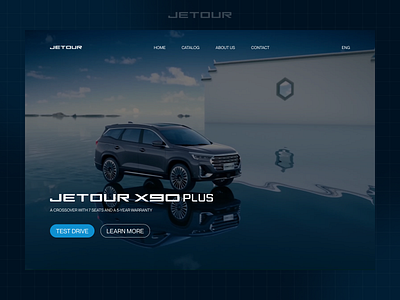 UI concept design for Jetour app car clean design desktop figma interface ui user experience user interface ux web