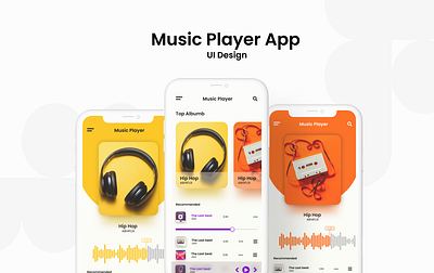 Music Player App UI Design dign login music ui ux