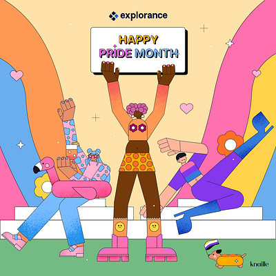 Happy Pride Month! branding explorance graphic design hotdog illustration illustrator lgbtq lgbtqia pride pridemonth