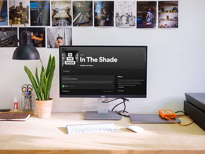 In The Shade podcast branding branding graphic design
