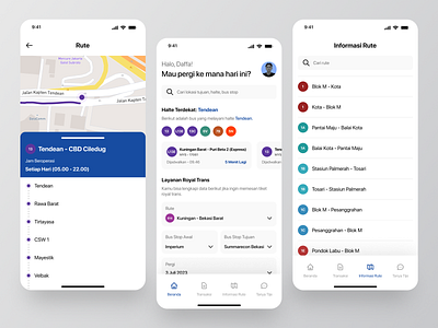 Tije - Transjakarta App app app design app ui application city clean daily home jakarta map mobile mobile app mobile app design navigation redesign smart mobility tickets app travel ui ux