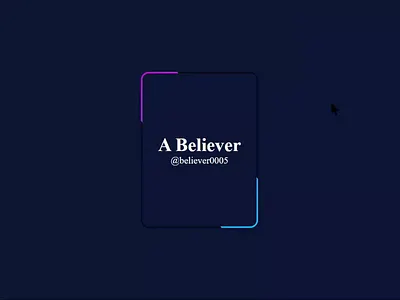 CSS Border Animation branding logo card design css3 graphic design html5