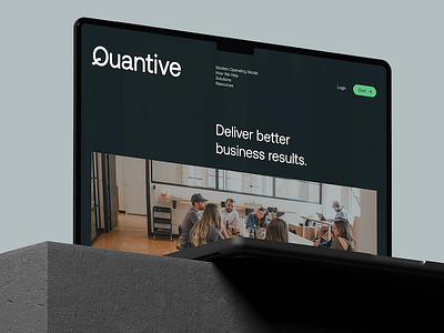 Quantive Rebrand/Website b2b b2b branding branding clean focus focus lab growth stage branding identity logo logo design visual identity