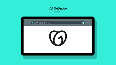 GoDaddy: Logo to Celebrate 10 Years of .Online 2d animation after effects godaddy logo motion graphics playoff web hosting