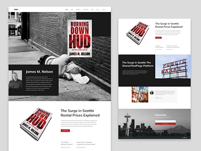 James Nelson Book Website book design graphic ui ux website