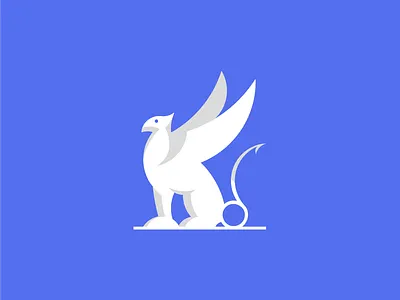 Griffin. animal griffin logo mark mythic