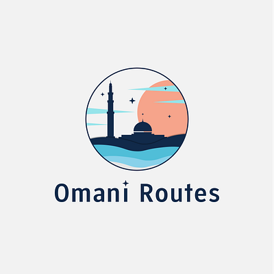 Omani Routes brand brand identity branding design graphic design illustration illustrator logo logo design