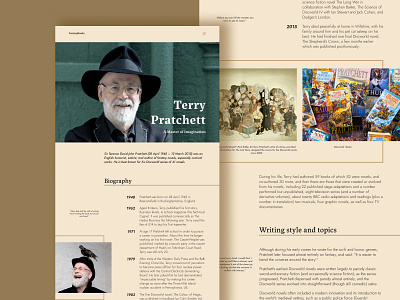 Longread about Terry Pratchett #1 design graphic design illustration typography ui ux vector