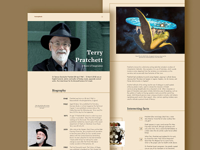 Longread about Terry Pratchett #2 design graphic design illustration typography ui ux vector