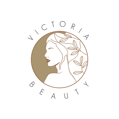 VICTORIA BEAUTY boho brand brand identity branding design feminine graphic design illustration illustrator line art logo logo design product logo