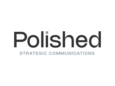 Polished Full Logo clean communication crisp indiana indianapolis indy logo minimal p logo plain polish polished pr pr firm pr logo simple strategy typography word logo