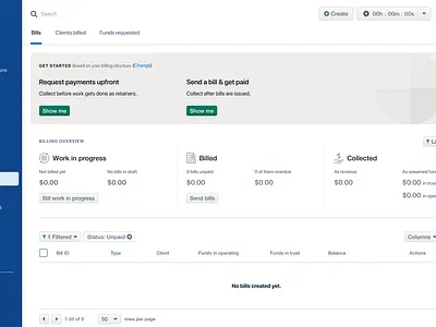 Reimagined legal billing and collections ui ux