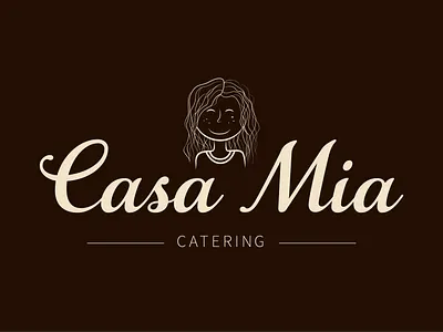 Casa Mia Catering | Logo Design adobe illustrator adobe photoshop catering catering logo food industry food logo graphic design illustration illustration art logo logo design logotype design restaurant logo take out