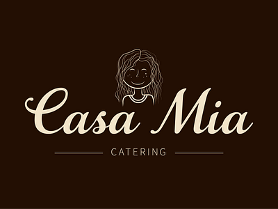 Casa Mia Catering | Logo Design adobe illustrator adobe photoshop catering catering logo food industry food logo graphic design illustration illustration art logo logo design logotype design restaurant logo take out