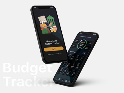 Budget Tracker Mobile App app design figma mobile ui