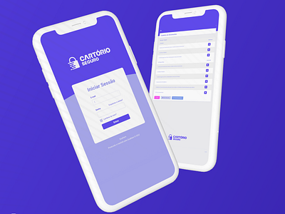 Cartório Seguro - Website app mobile ondepage ui ux web website