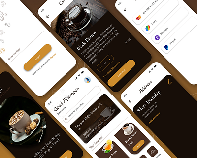 You Cafe branding coffee app creativity design mobile app ui