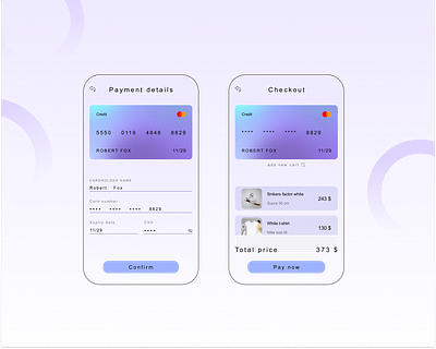 Credit Card Checkout - Daily UI #002 card checkout creative credit card daily design figma gradient inspiration payment shop ui ux