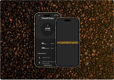 ☕️ Homebrewed - Personal Coffee Brewing Assistant app branding design graphic design mobile mobile app ui ux web design website design