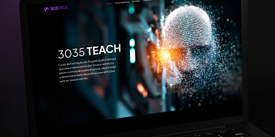 Redesign for 3035 Tech design figma graphic design typography ui ui design user interface ux ux design webdesign