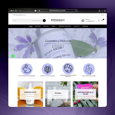 Ecommerce Botanikalia design ecommerce rediseño web shop tienda virtual web web design