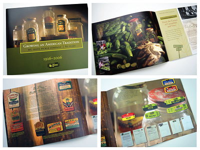 Mt. Olive Pickle Company 80th Anniversary Brochure branding brochure design design graphic design mt. olive pickle print design