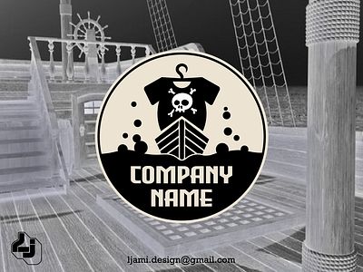 Pirate Laundry design graphic design laundry logo pirate