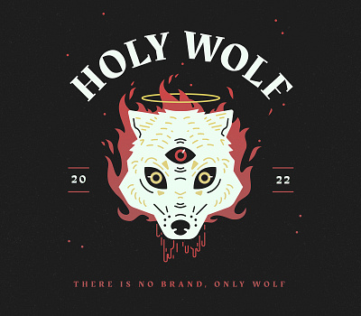 Holy Wolf Brand branding graphic design icon illustration logo