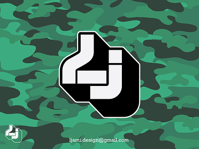 LJ logo design graphic design logo military