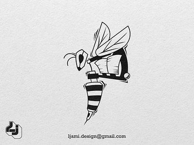 Hornet Ink character graphic design hornet logo tattoo