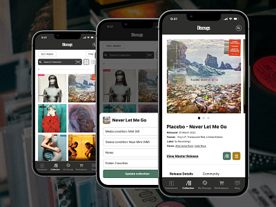 Discogs - redesign concept app discogs music redesign ui ux