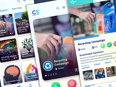 Charity Swipe: Reinventing Charitable Engagement branding design interface mobile app ui ux
