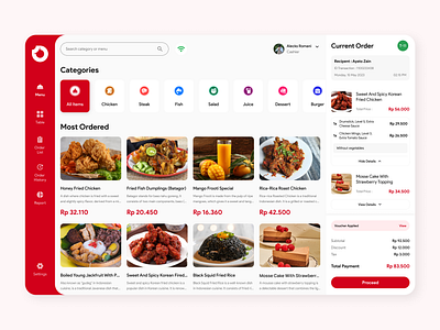 Point of Sales for Restaurant - UI Design Concept app branding design point of sales pos pos system restaurant retail store system ui ux web design website
