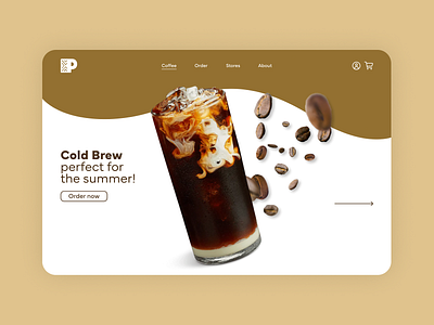 Peet's Coffee Landing Page Concept branding design graphic design illustration logo typography ui ux vector