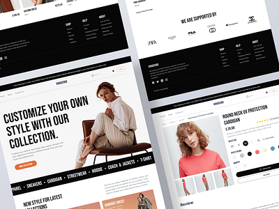 Vogueedge - Other Pages Details clean design e commerce fashion landing page store ui ui design web design website