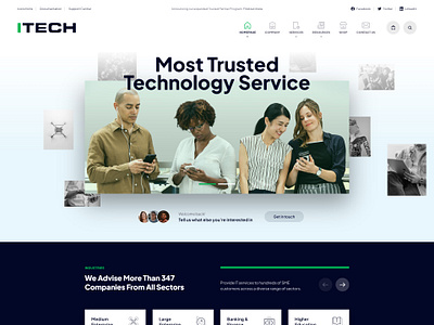 ITECH agency branding business technolgy webdesign website inspiration