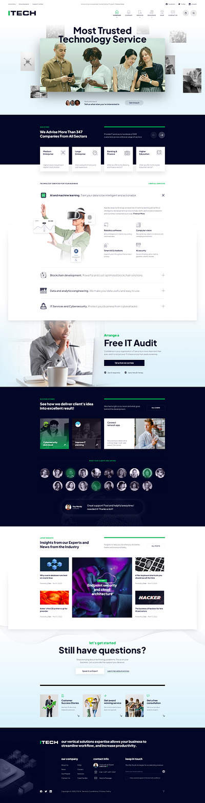 ITECH agency branding business technolgy webdesign website inspiration