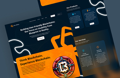 Jerulda - A blockchain website design blockchain crypto cryptocurrency design landing page product design ui uiux website website design website redesign