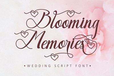 Free Wedding Script Font - Blooming Memories free font typography font