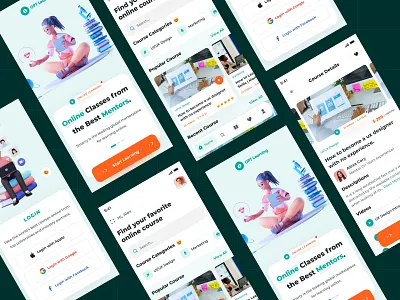 Learning Application application design clean design elearning finance learningapp learningexperience mobile mobileapp mobileuiux onlinecourses onlineeducation theuiuxcollective uiux uiuxdesign uiuxmobile uiuxsupply uiuxtrends uiuxzone ux